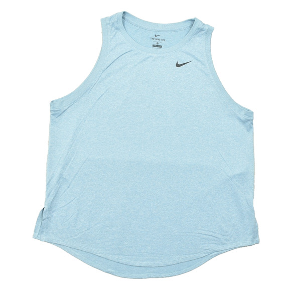 Nike Dri-FIT Women's Blue The Nike Tee Tank Top Plus Size 1X Gym Run Yoga - Picture 1 of 8